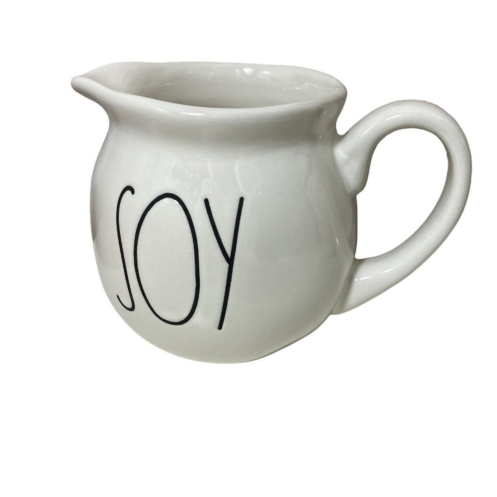 Rae Dunn Soy Creamer Pitcher White Ceramic Farmhouse Artisan Coffee Bar‎ NWT